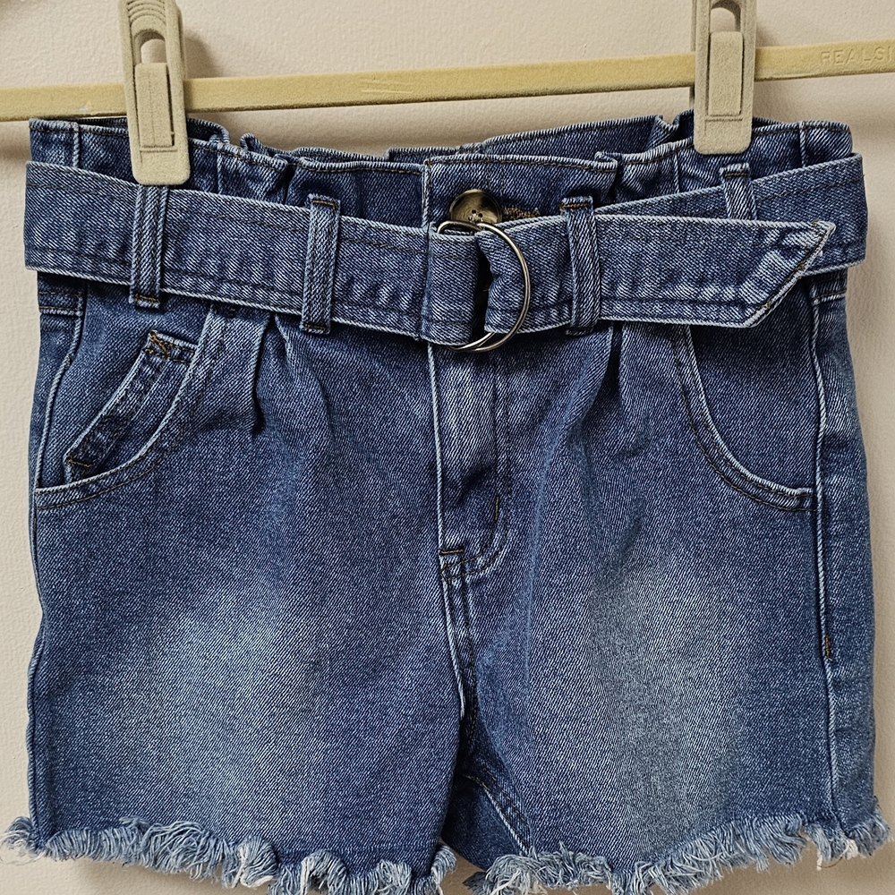 Chelsea & Violet Blue Jean Shorts with Belt